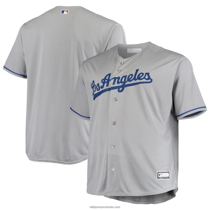 Men Los Angeles Dodgers Gray Big & Tall Replica Team Jersey MLB Jerseys 6P0T866 Men Los Angeles Dodgers Gray Big & Tall Replica Team Jersey MLB Jerseys 6P0T866