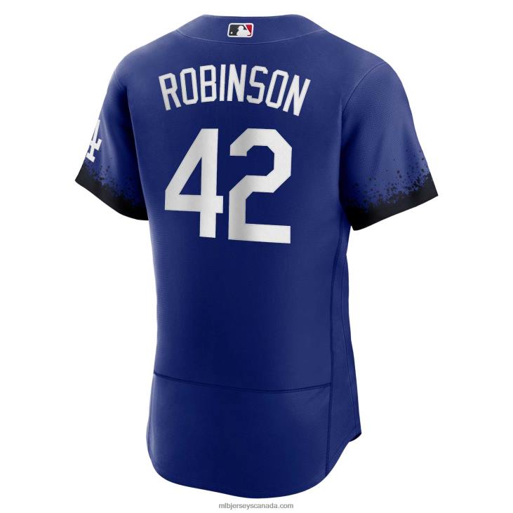 Men Los Angeles Dodgers Jackie Robinson Nike City Connect Authentic Player Jersey MLB Jerseys 6P0T884