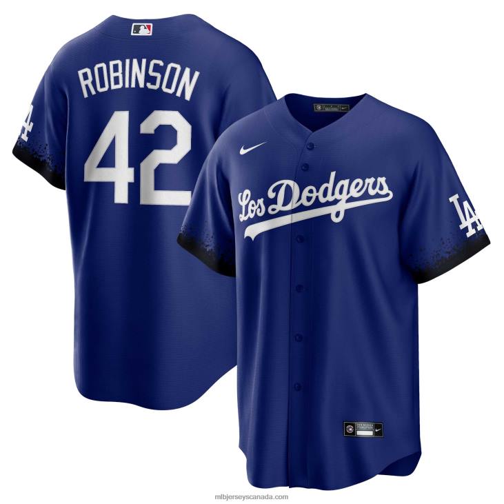 Men Los Angeles Dodgers Jackie Robinson Nike Royal City Connect Replica Player Jersey MLB Jerseys 6P0T372 Men Los Angeles Dodgers Jackie Robinson Nike Royal City Connect Replica Player Jersey MLB Jerseys 6P0T372