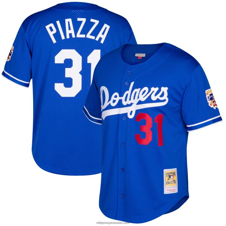 Men Los Angeles Dodgers Mike Piazza Mitchell & Ness Royal Cooperstown Collection Mesh Batting Practice Jersey MLB Jerseys 6P0T246 Men Los Angeles Dodgers Mike Piazza Mitchell & Ness Royal Cooperstown Collection Mesh Batting Practice Jersey MLB Jerseys 6P0T246