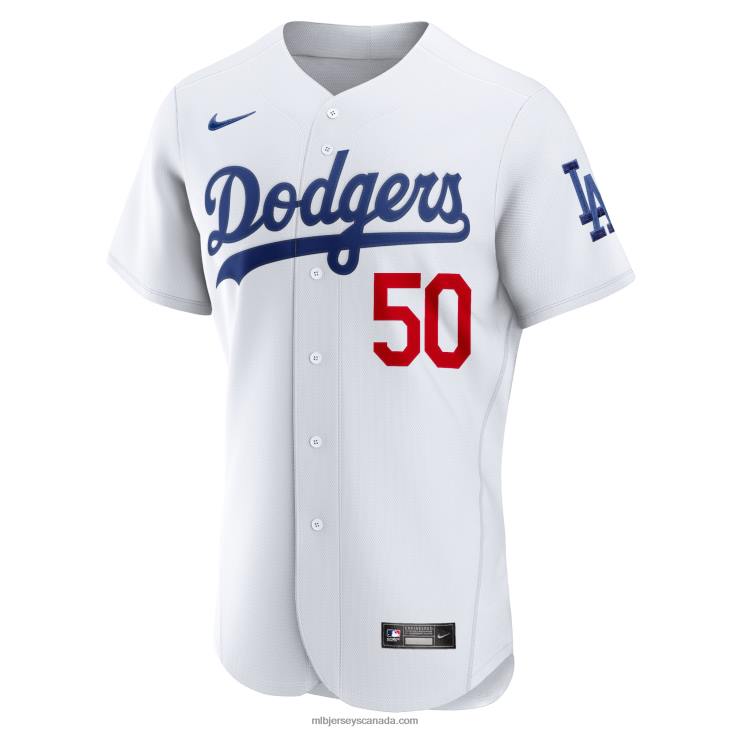 Men Los Angeles Dodgers Mookie Betts Nike White Home Authentic Player Jersey MLB Jerseys 6P0T705