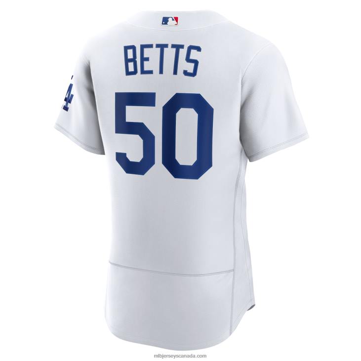 Men Los Angeles Dodgers Mookie Betts Nike White Home Authentic Player Jersey MLB Jerseys 6P0T705