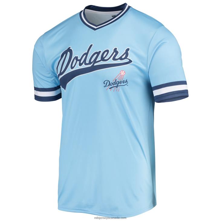 Men Los Angeles Dodgers Stitches Blue/Royal Cooperstown Collection V-Neck Team Color Jersey MLB Jerseys 6P0T1137