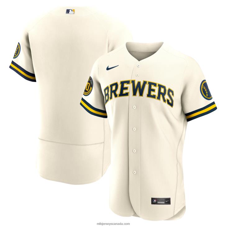 Men Milwaukee Brewers Nike Cream Home Authentic Team Jersey MLB Jerseys 6P0T1316 Men Milwaukee Brewers Nike Cream Home Authentic Team Jersey MLB Jerseys 6P0T1316