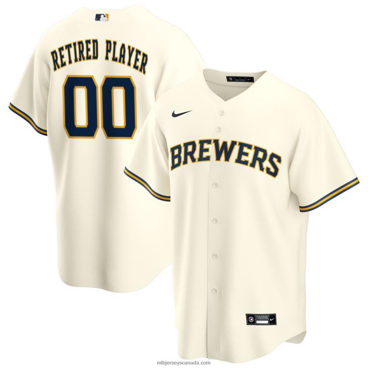 Men Milwaukee Brewers Nike Cream Home Pick-A-Player Retired Roster Replica Jersey MLB Jerseys 6P0T1584
