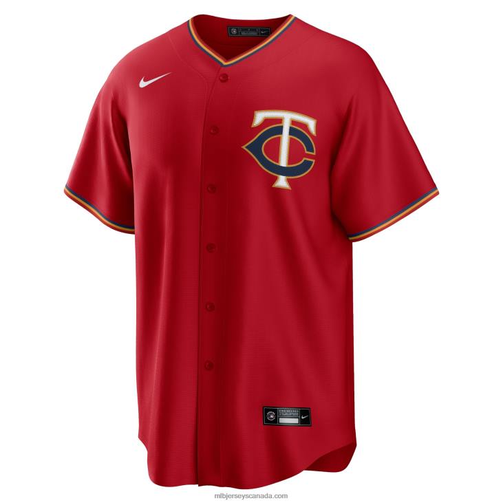 Men Minnesota Twins Nike Red Alternate Replica Team Jersey MLB Jerseys 6P0T623
