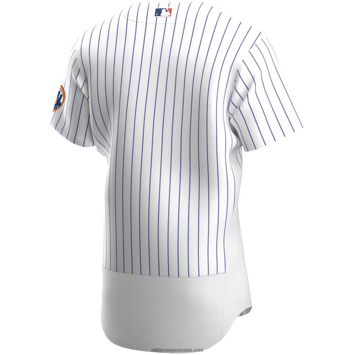 Men New York Mets Nike White Home Authentic Team Jersey MLB Jerseys 6P0T837