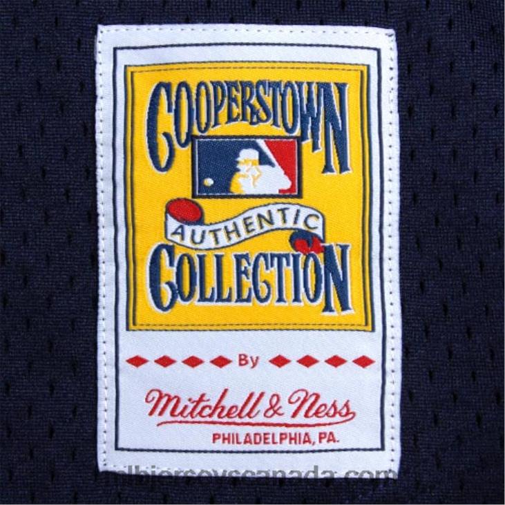 Men New York Yankees Bernie Williams Mitchell & Ness Navy Cooperstown Mesh Batting Practice Jersey MLB Jerseys 6P0T999