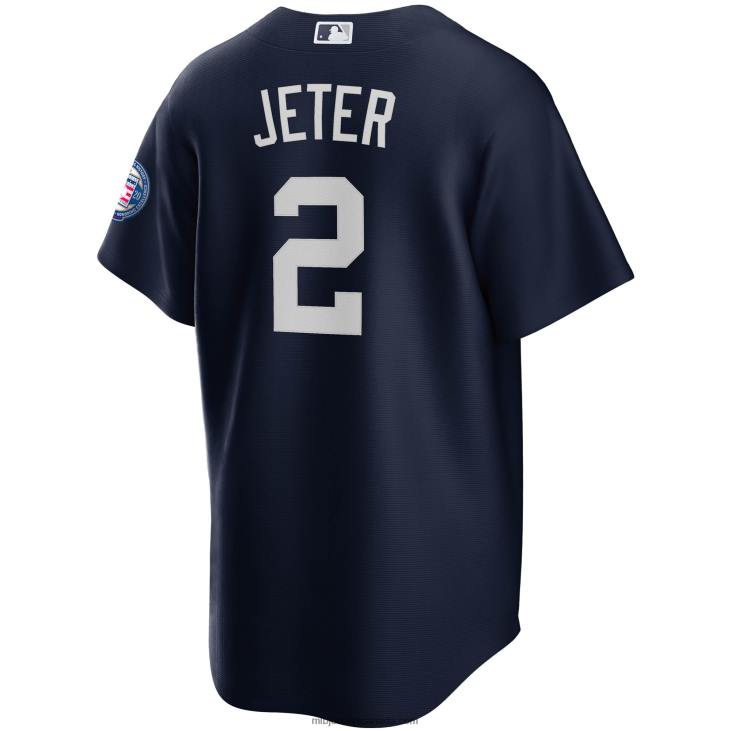 Men New York Yankees Derek Jeter Nike Navy 2020 Hall of Fame Induction Alternate Replica Player Name Jersey MLB Jerseys 6P0T125
