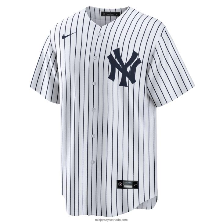 Men New York Yankees Derek Jeter Nike White/Navy Replica Jersey MLB Jerseys 6P0T128