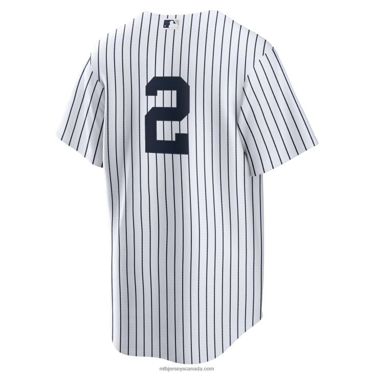 Men New York Yankees Derek Jeter Nike White/Navy Replica Jersey MLB Jerseys 6P0T128
