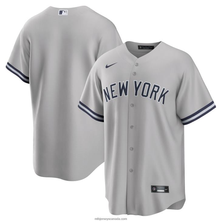 Men New York Yankees Nike Gray Road Replica Team Jersey MLB Jerseys 6P0T160 Men New York Yankees Nike Gray Road Replica Team Jersey MLB Jerseys 6P0T160