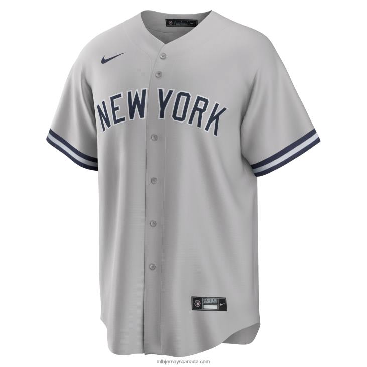 Men New York Yankees Nike Gray Road Replica Team Jersey MLB Jerseys 6P0T160