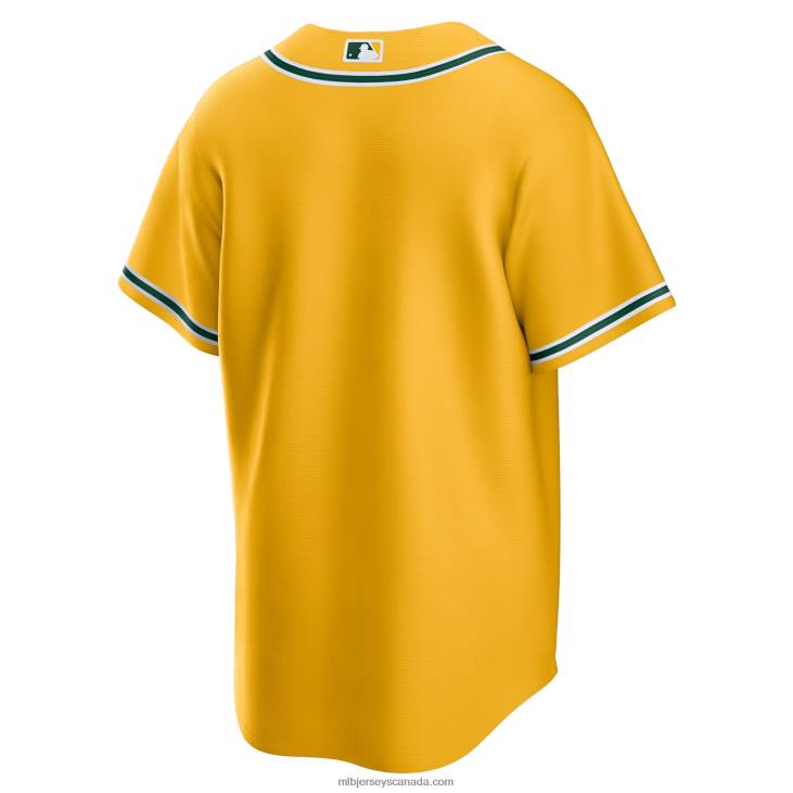 Men Oakland Athletics Nike Gold Alternate Replica Team Jersey MLB Jerseys 6P0T607