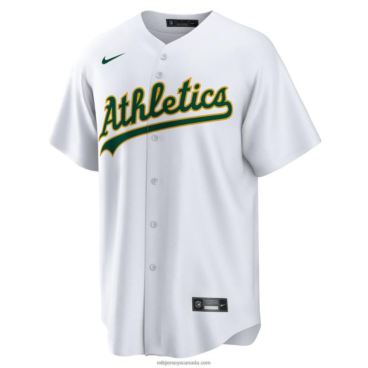 Men Oakland Athletics Nike White Home Replica Team Jersey MLB Jerseys 6P0T689
