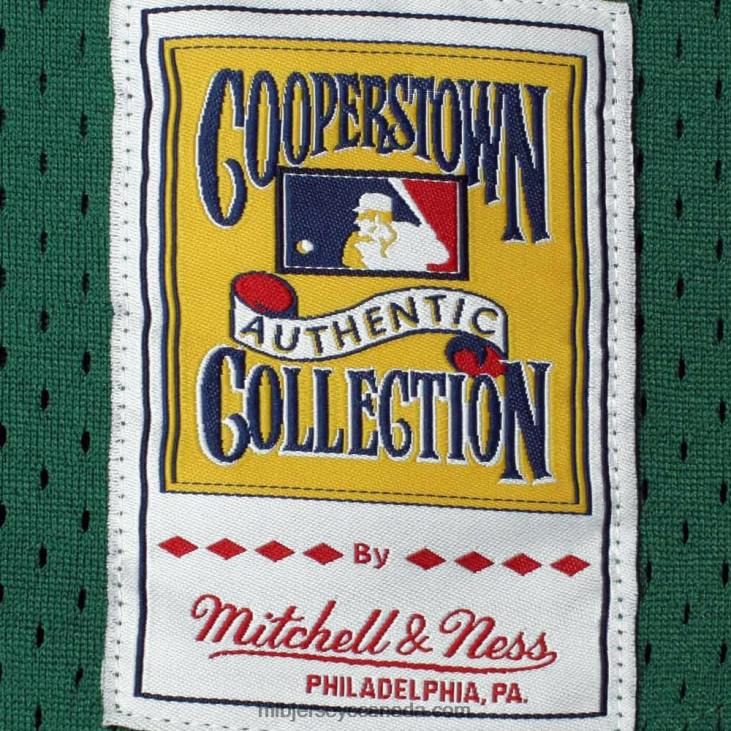 Men Oakland Athletics Rickey Henderson Mitchell & Ness Green 1991 Cooperstown Mesh Batting Practice Jersey MLB Jerseys 6P0T704