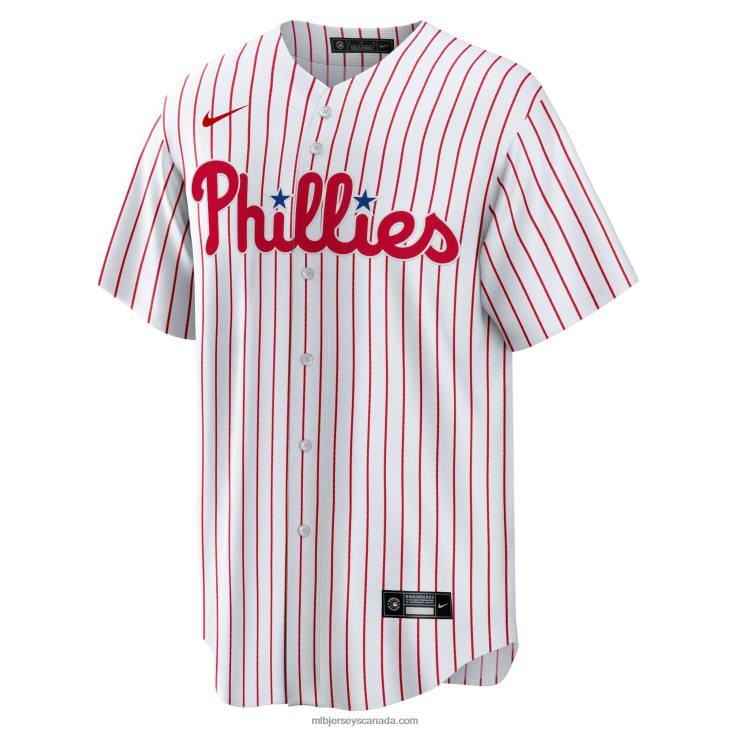 Men Philadelphia Phillies Trea Turner Nike White Home Replica Player Jersey MLB Jerseys 6P0T371