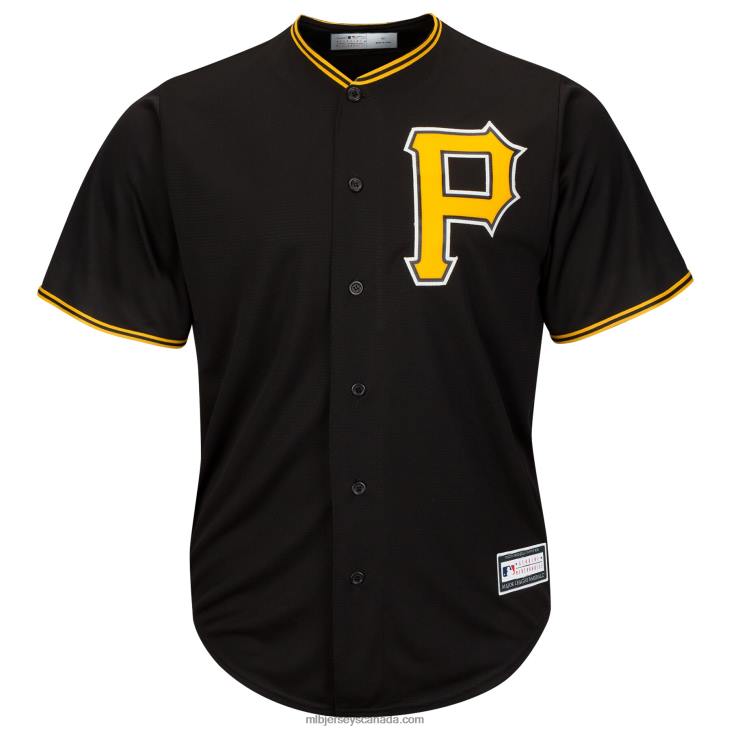 Men Pittsburgh Pirates Black Big & Tall Replica Team Jersey MLB Jerseys 6P0T1058