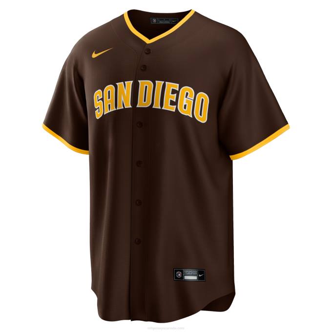 MLB Jerseys Men San Diego Padres Fernando Tatis Jr. Nike Brown Alternate Replica Player Jersey 6P0T49