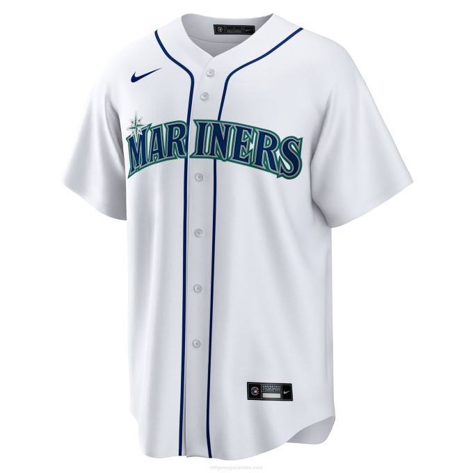 MLB Jerseys Men Seattle Mariners Julio Rodriguez Nike White Home Replica Player Jersey 6P0T59