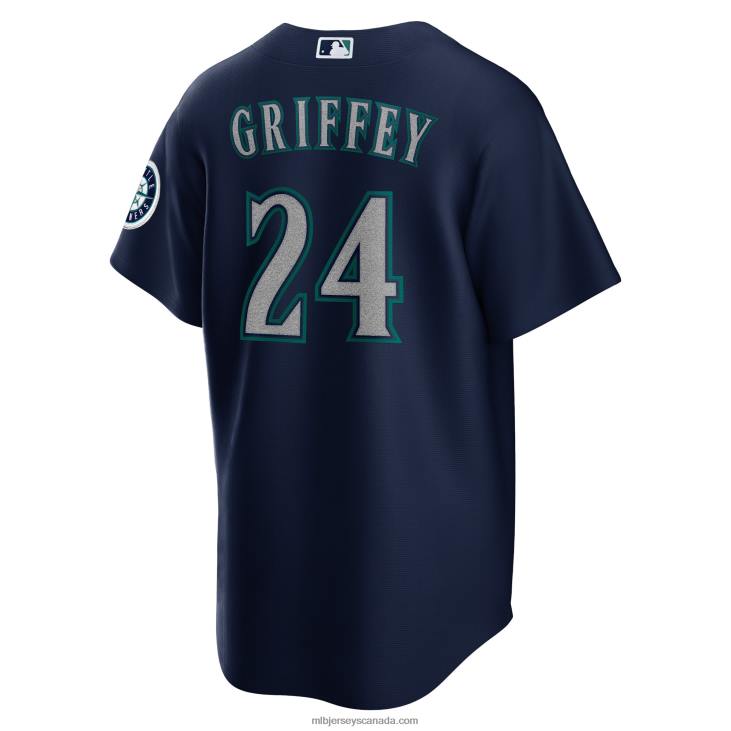 Men Seattle Mariners Ken Griffey Jr. Nike Navy Alternate Replica Player Jersey MLB Jerseys 6P0T353