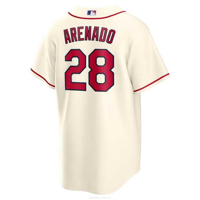 MLB Jerseys Men St. Louis Cardinals Nolan Arenado Nike Cream Alternate Official Replica Player Jersey 6P0T6
