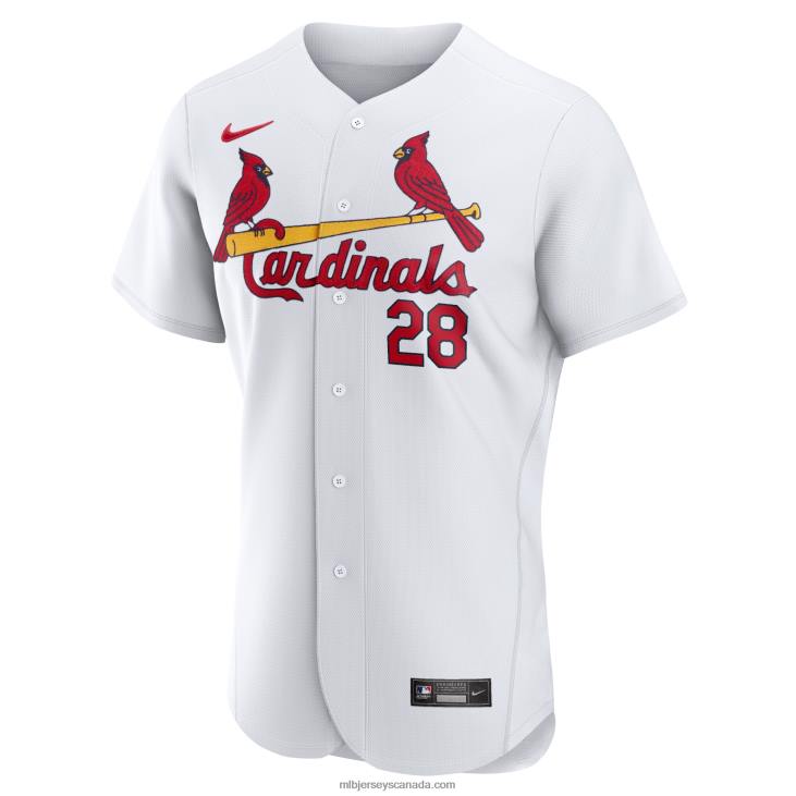 Men St. Louis Cardinals Nolan Arenado Nike White Home Authentic Player Jersey MLB Jerseys 6P0T814