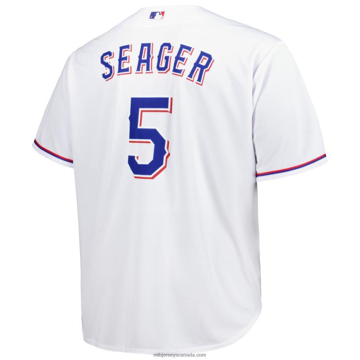 Men Texas Rangers Corey Seager White Big & Tall Replica Player Jersey MLB Jerseys 6P0T599