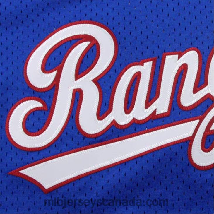 Men Texas Rangers Nolan Ryan Mitchell & Ness Royal 1989 Authentic Cooperstown Collection Mesh Batting Practice Jersey MLB Jerseys 6P0T586