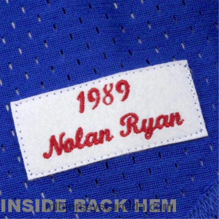 Men Texas Rangers Nolan Ryan Mitchell & Ness Royal 1989 Authentic Cooperstown Collection Mesh Batting Practice Jersey MLB Jerseys 6P0T586
