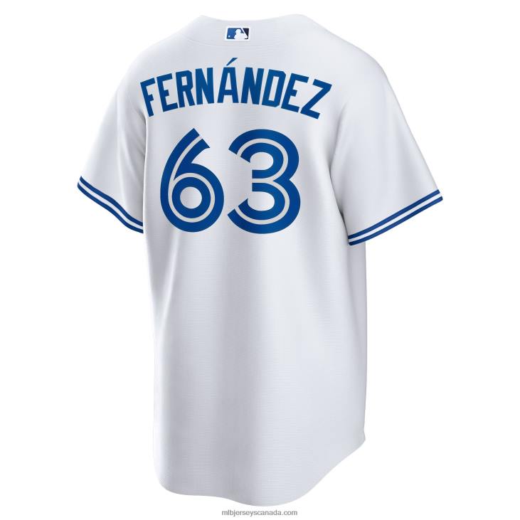Men Toronto Blue Jays Junior Fernandez Nike White Home Replica Player Jersey MLB Jerseys 6P0T1628