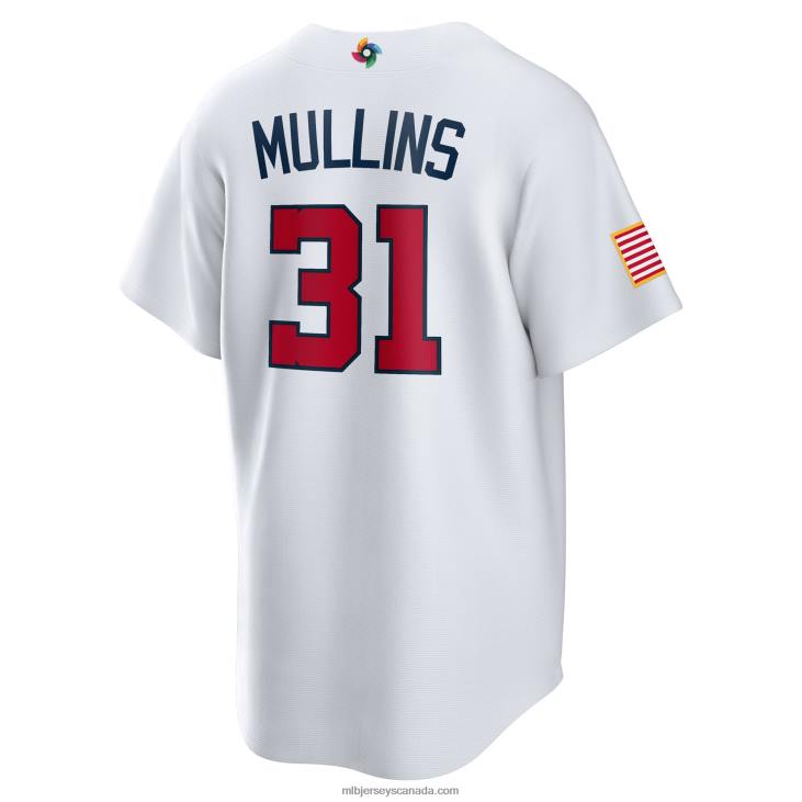 Men USA Baseball Cedric Mullins Nike White 2023 World Baseball Classic Replica Player Jersey MLB Jerseys 6P0T1136