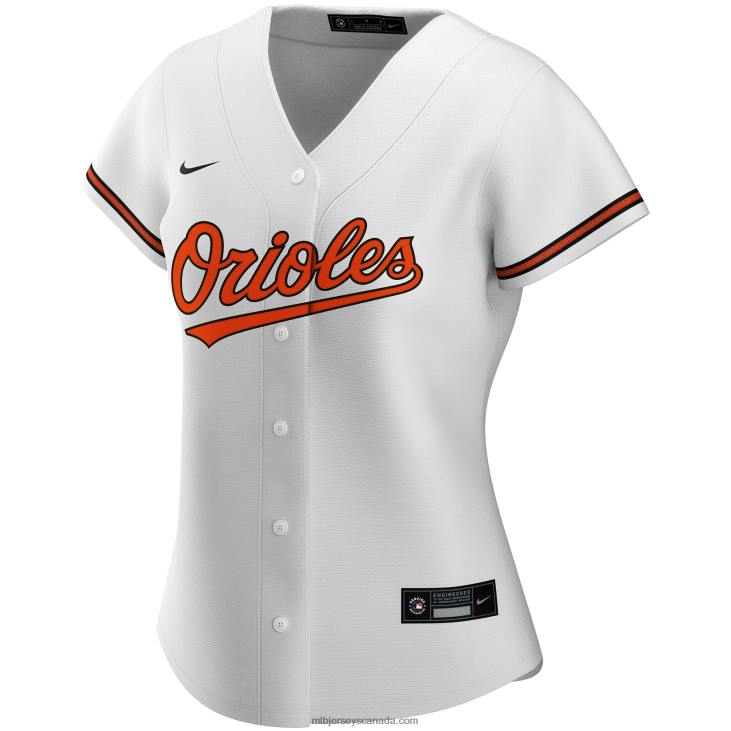 Women Baltimore Orioles Nike White Home Replica Custom Jersey MLB Jerseys 6P0T688