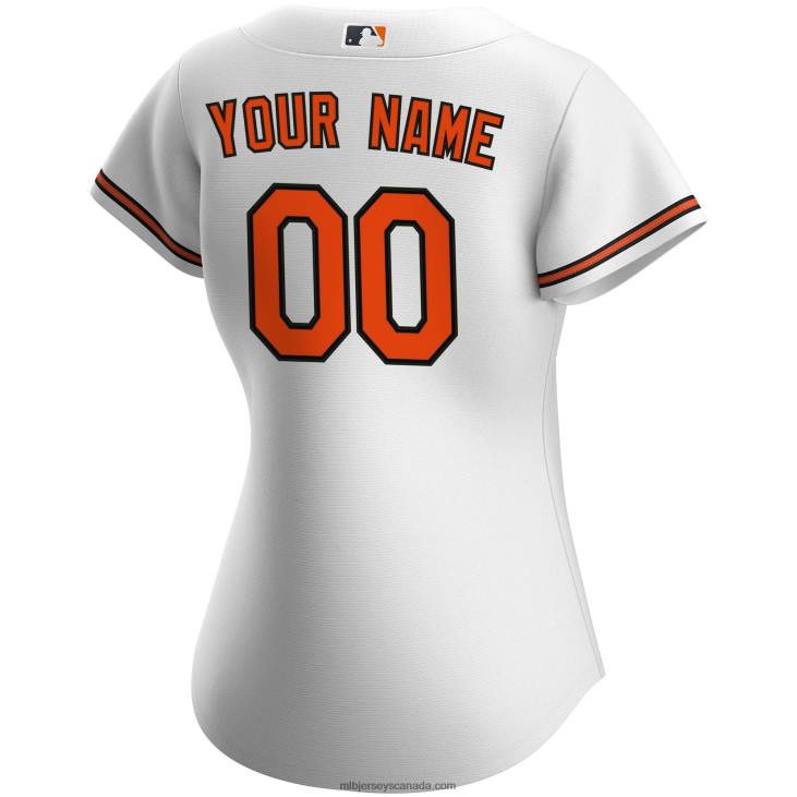 Women Baltimore Orioles Nike White Home Replica Custom Jersey MLB Jerseys 6P0T688
