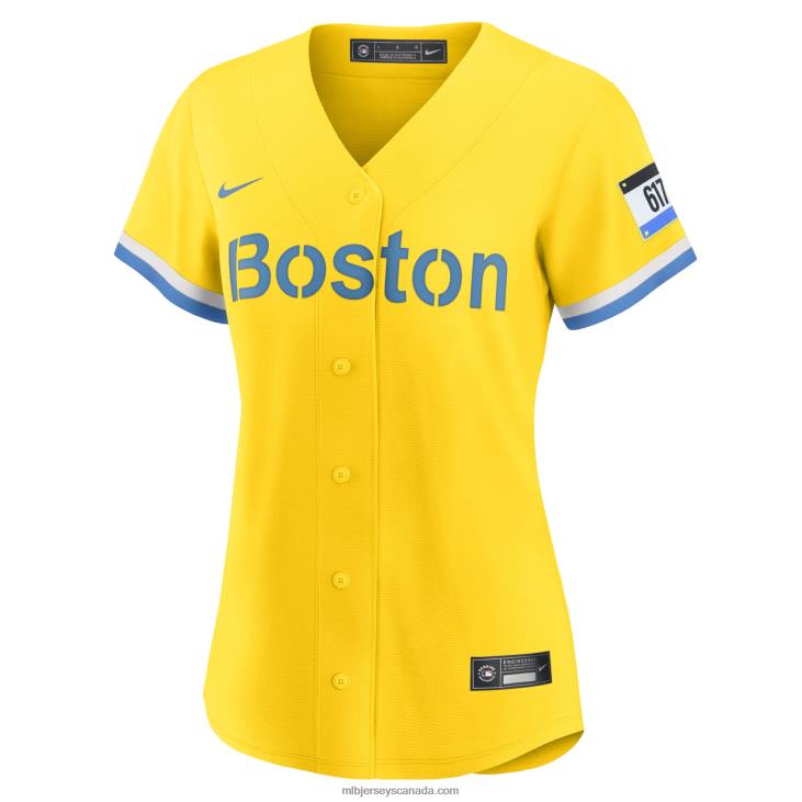 Women Boston Red Sox David Ortiz Nike Gold City Connect Replica Player Jersey MLB Jerseys 6P0T731
