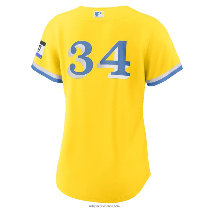 Women Boston Red Sox David Ortiz Nike Gold City Connect Replica Player Jersey MLB Jerseys 6P0T731