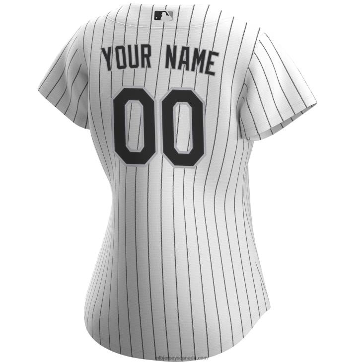 Women Chicago White Sox Nike White Home Replica Custom Jersey MLB Jerseys 6P0T970