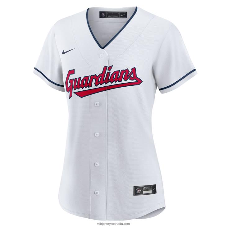 Women Cleveland Guardians Nike White Replica Custom Jersey MLB Jerseys 6P0T1032