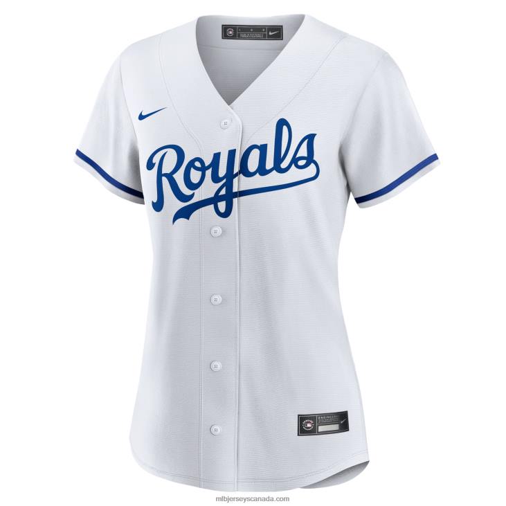 Women Kansas City Royals Nike White Home Replica Team Logo Jersey MLB Jerseys 6P0T927