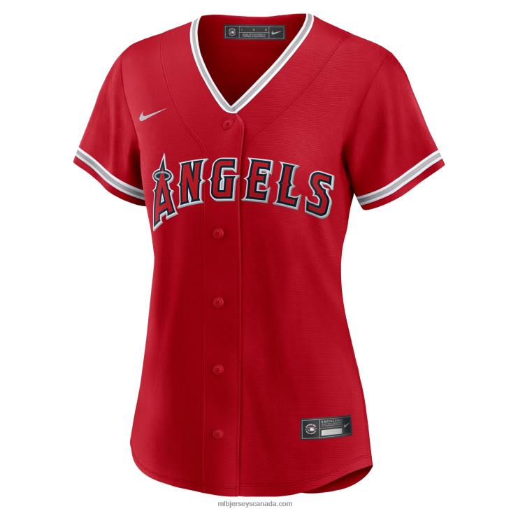 Women Los Angeles Angels Nike Red Alternate Replica Team Jersey MLB Jerseys 6P0T438