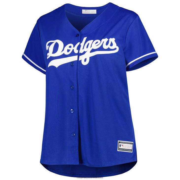 Women Los Angeles Dodgers Freddie Freeman Royal Plus Size Replica Player Jersey MLB Jerseys 6P0T911