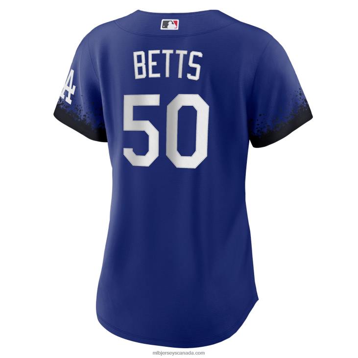 Women Los Angeles Dodgers Mookie Betts Nike Royal City Connect Replica Player Jersey MLB Jerseys 6P0T201