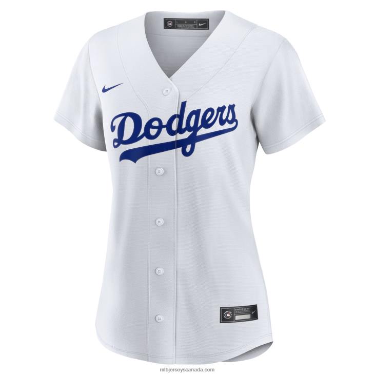 Women Los Angeles Dodgers Nike White Home Blank Replica Jersey MLB Jerseys 6P0T119