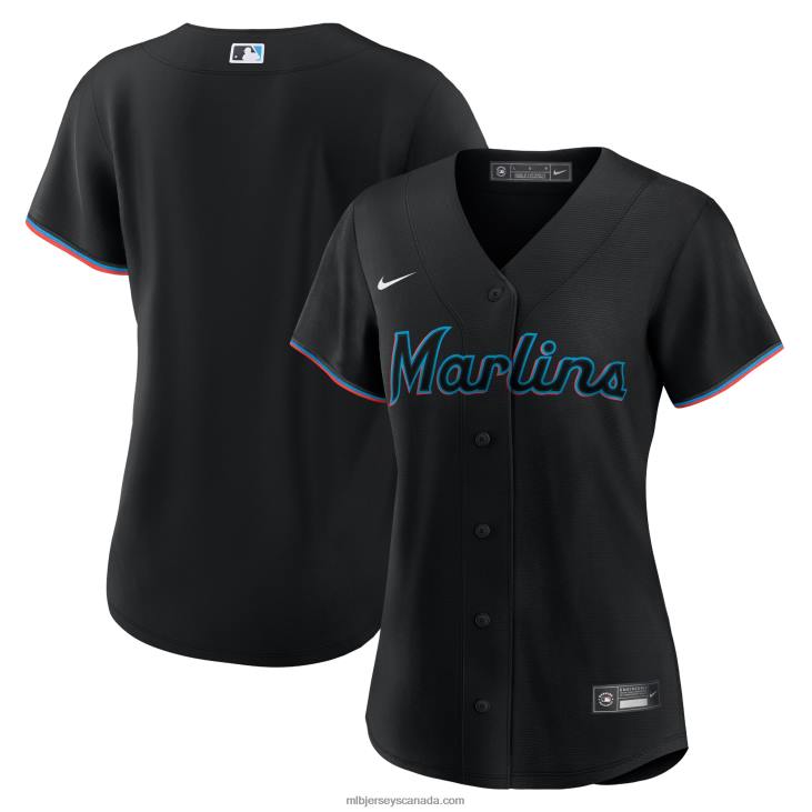 Women Miami Marlins Nike Black Alternate Replica Team Jersey MLB Jerseys 6P0T795 Women Miami Marlins Nike Black Alternate Replica Team Jersey MLB Jerseys 6P0T795