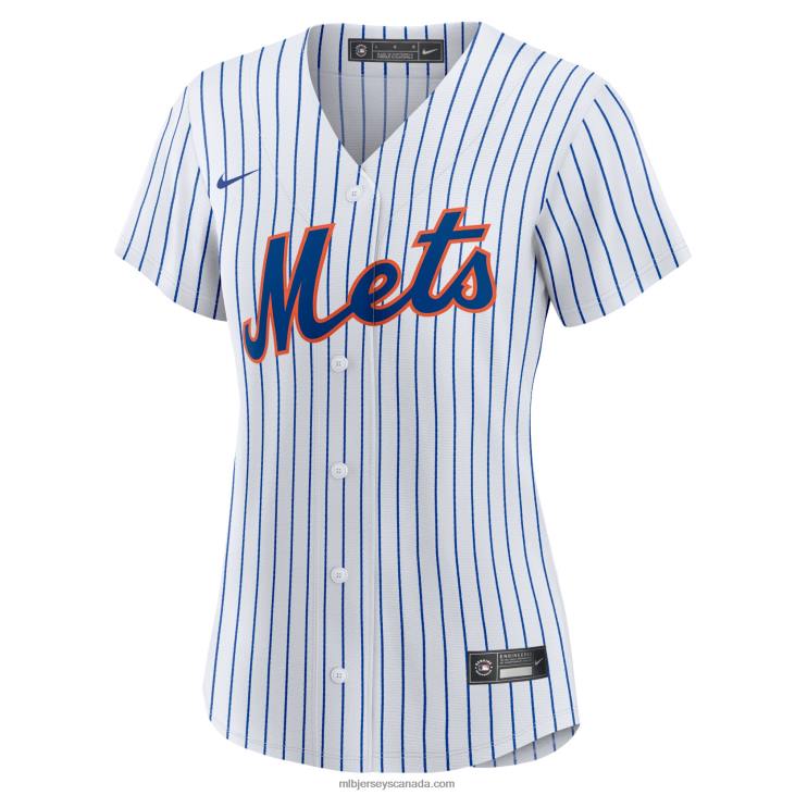 Women New York Mets Jacob deGrom Nike White Home Replica Player Jersey MLB Jerseys 6P0T953