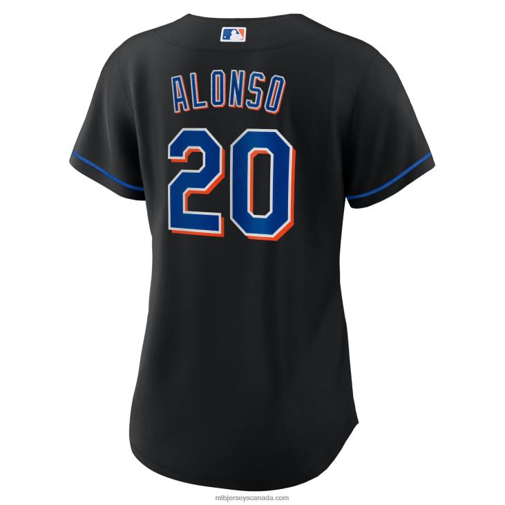 Women New York Mets Pete Alonso Nike Black 2022 Alternate Replica Player Jersey MLB Jerseys 6P0T679