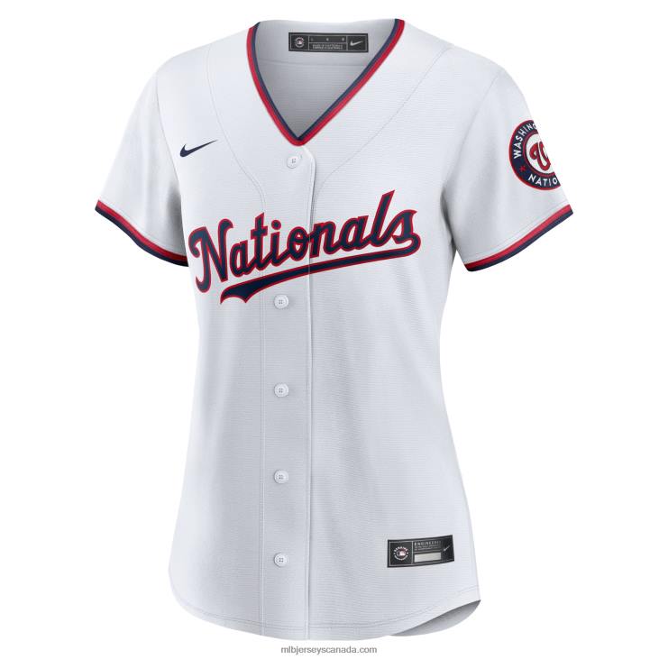 Women Washington Nationals Nike White Home Blank Replica Jersey MLB Jerseys 6P0T750